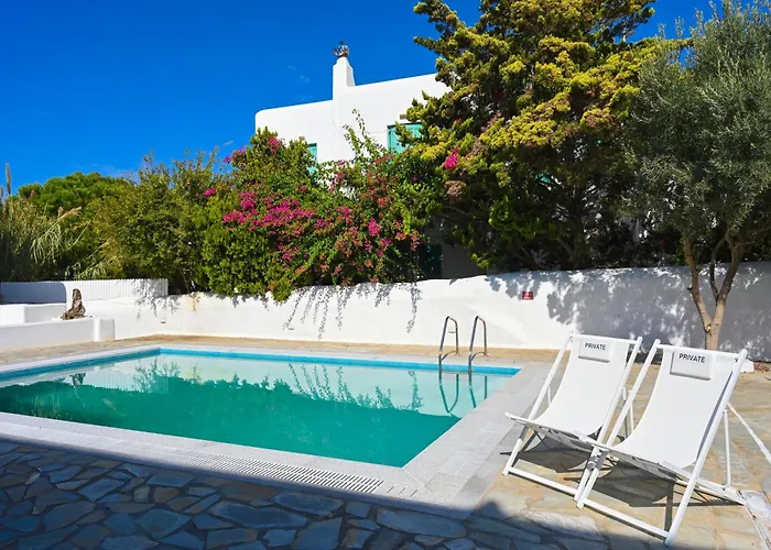 Mykonos Pearl House With Pool In The Heart Of Town Semesterbostad